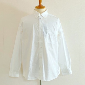 One Wash Button-Down L/S Tapered Shirts　White Typewriter