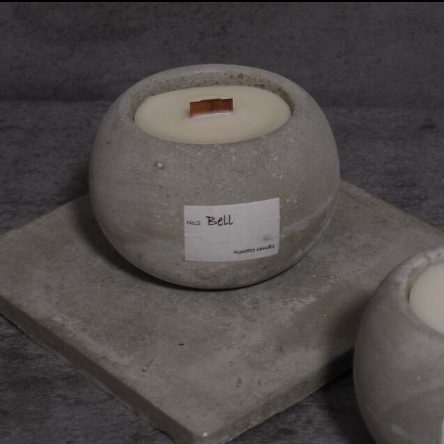 Bell」モルタルの焚火キャンドル | kocotte candle