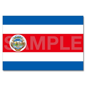 世界の国旗ポストカード ＜アメリカ＞ コスタリカ共和国 Flags of the world POST CARD ＜America＞ Republic of Costa Rica