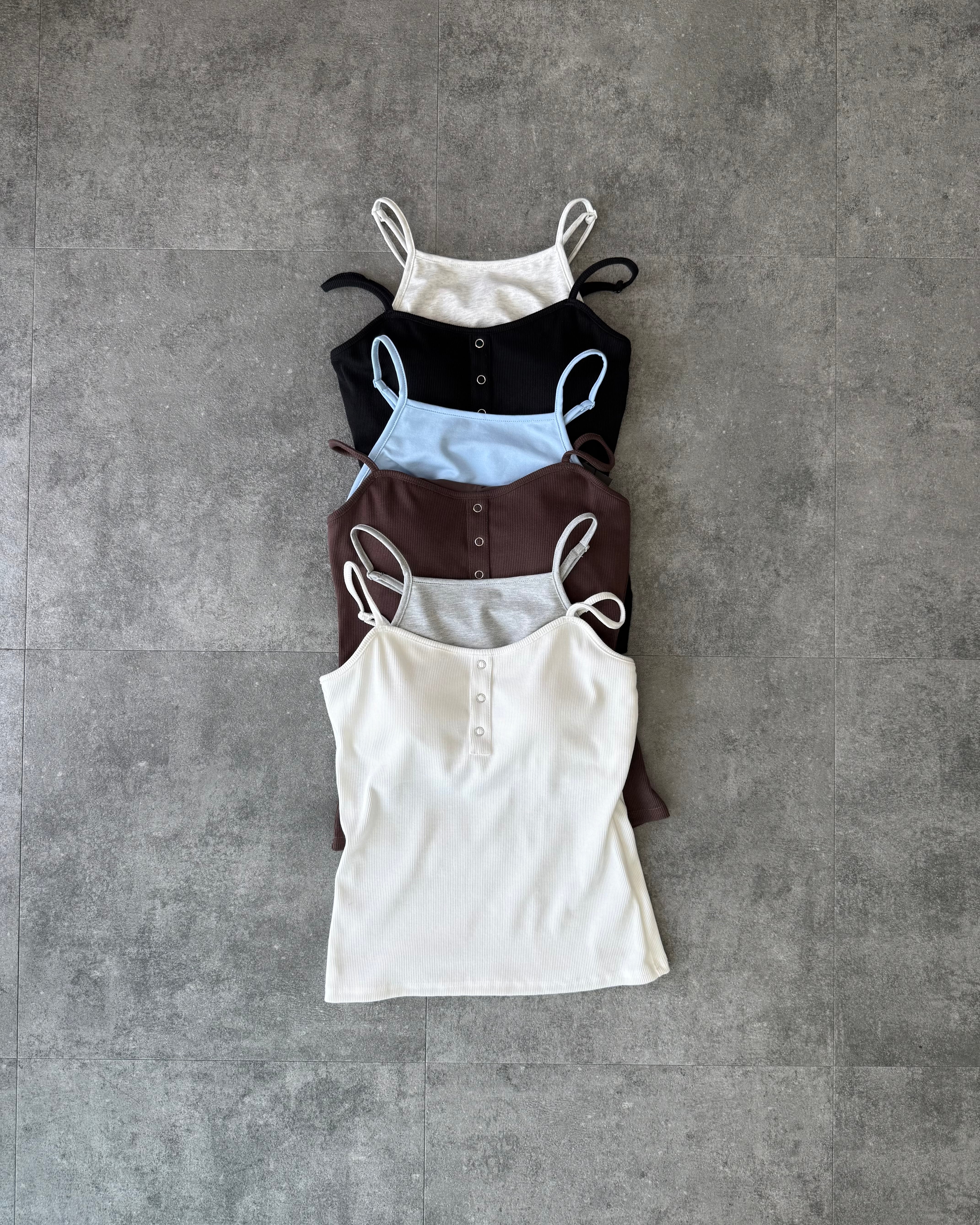 【新作アイテム送料無料】layered-style henley camisole