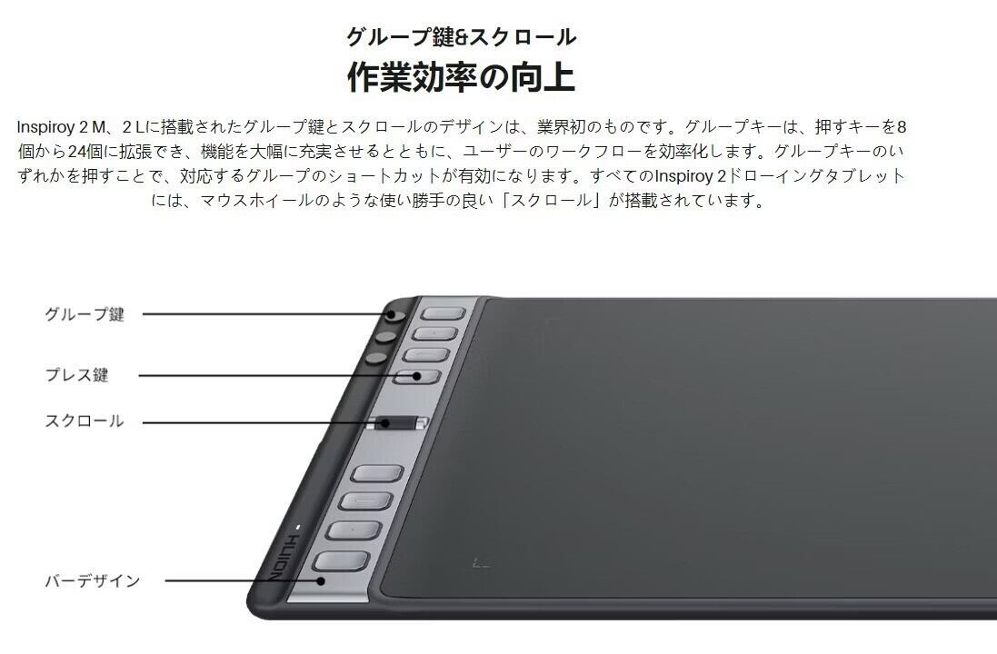 アウトレット】H1061P (Inspiroy 2L) ペンタブ｜日本法人公式・1年保証