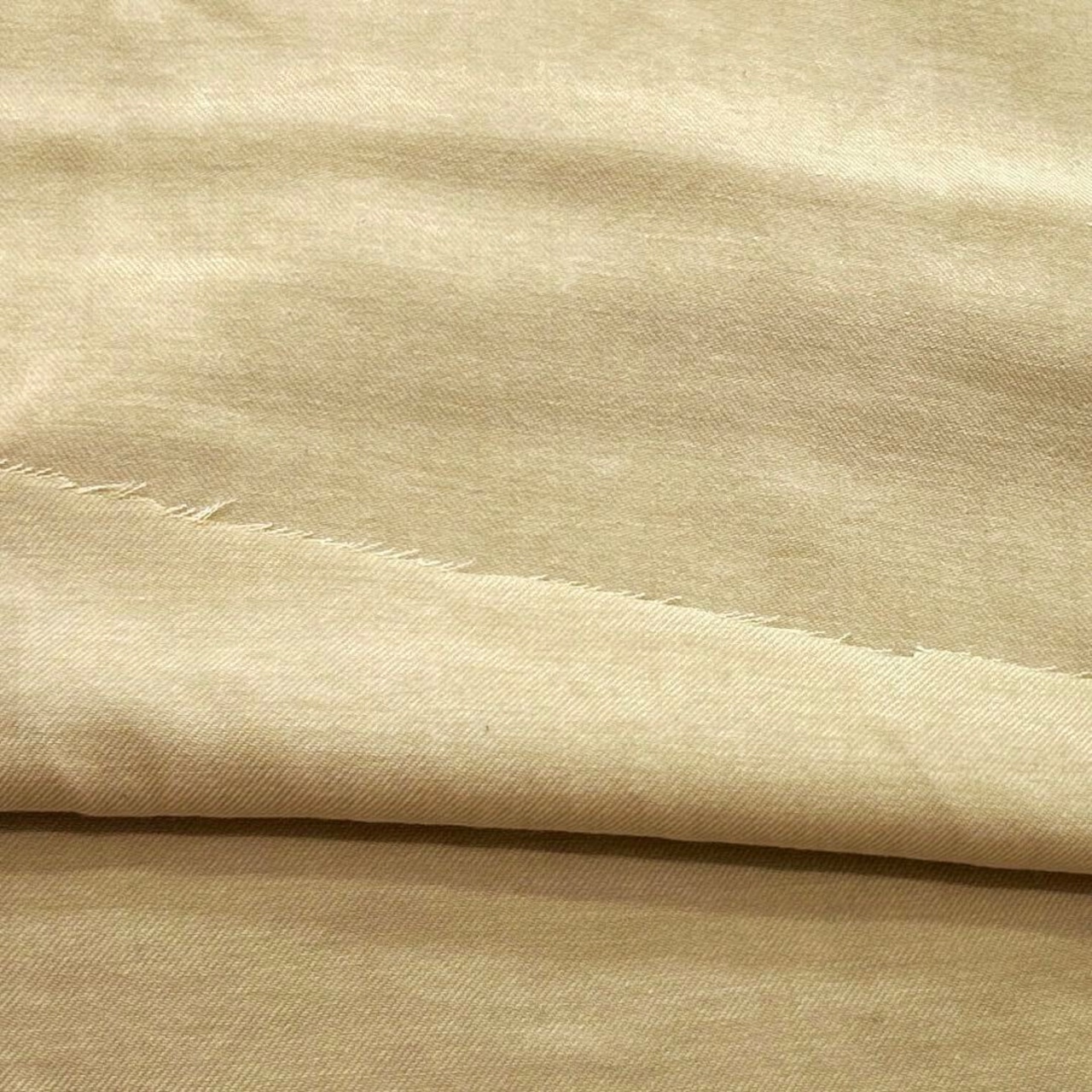 ★NY996◆2.5m◆ラスト1点!綿100%ソフトワッシャーツイル生地◆イエローベージュ