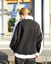 【X-girl】CONTRAST STRIPE ZIP UP SWEAT 【エックスガール】
