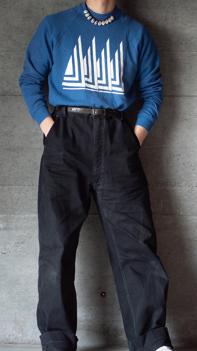 unknown '80s vintage JERSZEES body geometric design sweat