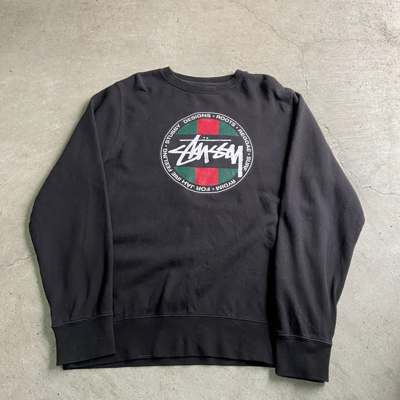 Stussy ステューシー REGGAE SURF スウェット メンズL 古着トレーナー