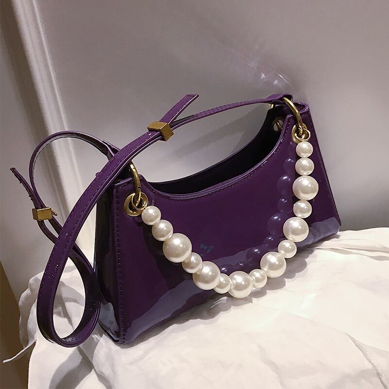 パールスモールバッグメスバッグ2020夏の人気の新しい潮ワイルドメッセンジャーバッグネット赤シングルショルダー脇の下バッグ Tiancai_Wing_Bag2615542