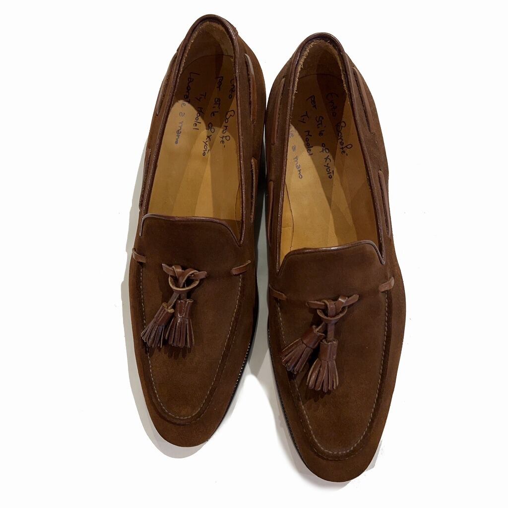 THE ROW × Enzo Bonafe スエードローファー スリッポン THE ROW × Enzo Bonafe スエードローファー スリッポン