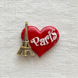 【フランス直輸入】パリのお土産物やさんから届いた♪ エッフェル塔 マグネット ハート