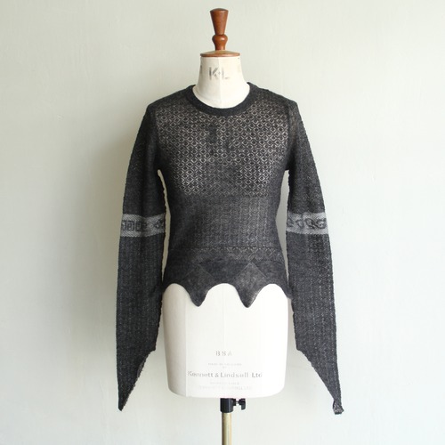 JUN MIKAMI  Mohair lace pullover