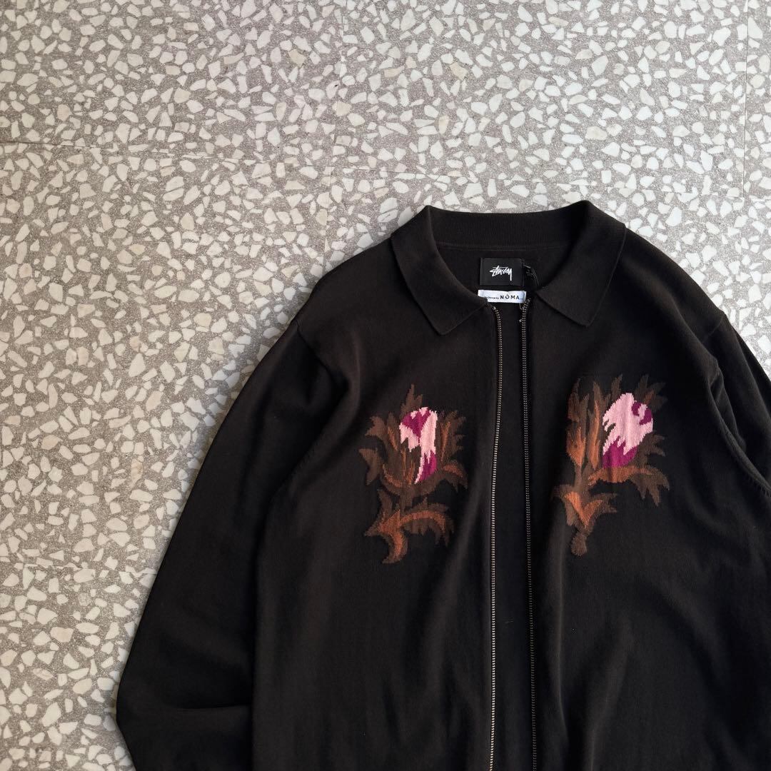 タグ付 STUSSY x NOMA / zip knit cardigan sizeM | 古着屋COBBLES