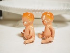 お座り上手の双子ビスク　2体セット（ペイント剥がれあり） 画像9