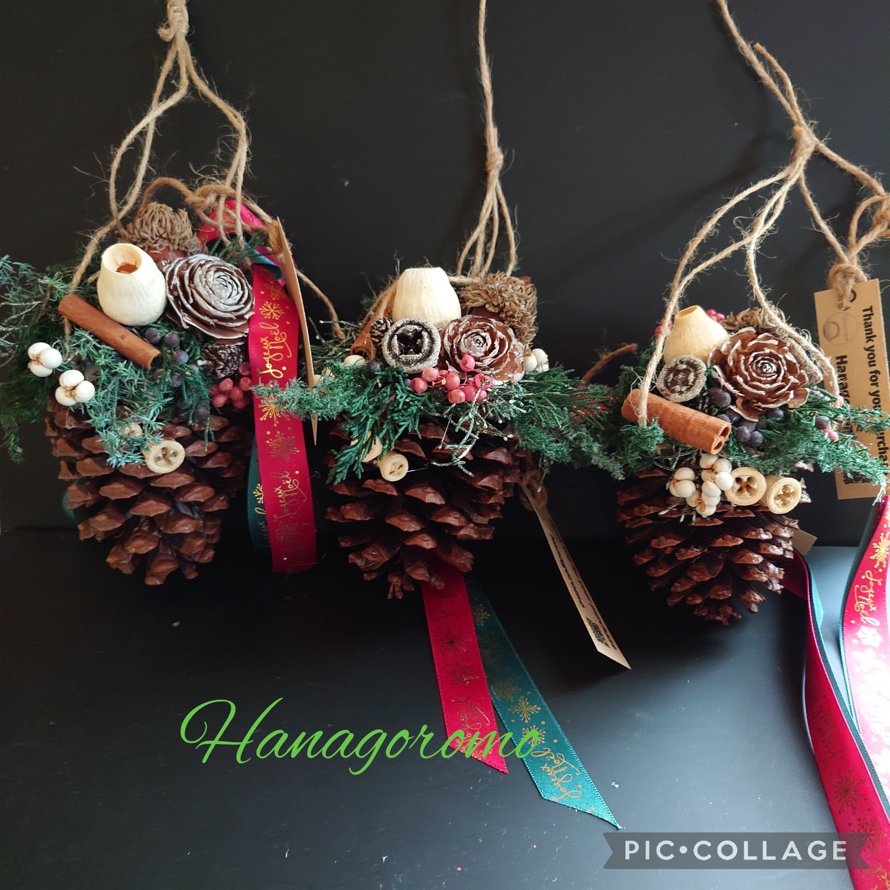 松ぼっくりXmasアレンジ | Hanagoromo