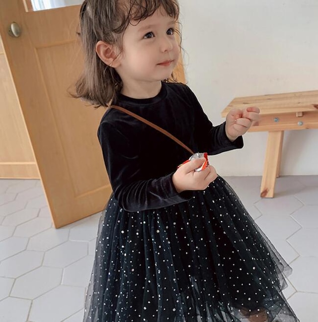 予約twinkle black dress