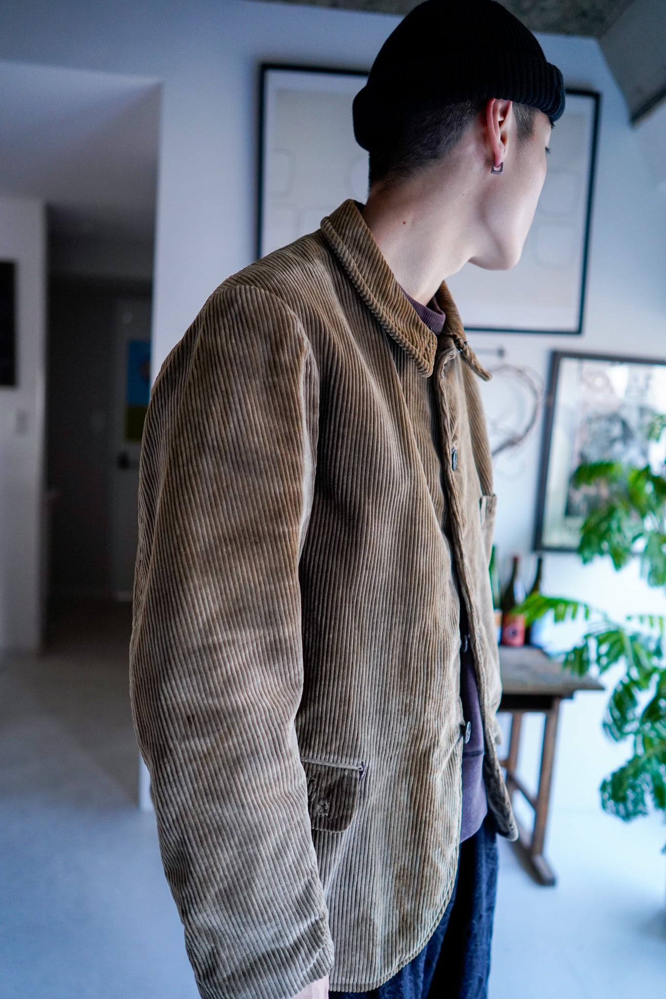 あ*な様 〜40s French hunting corduroy best j 40s French hunting