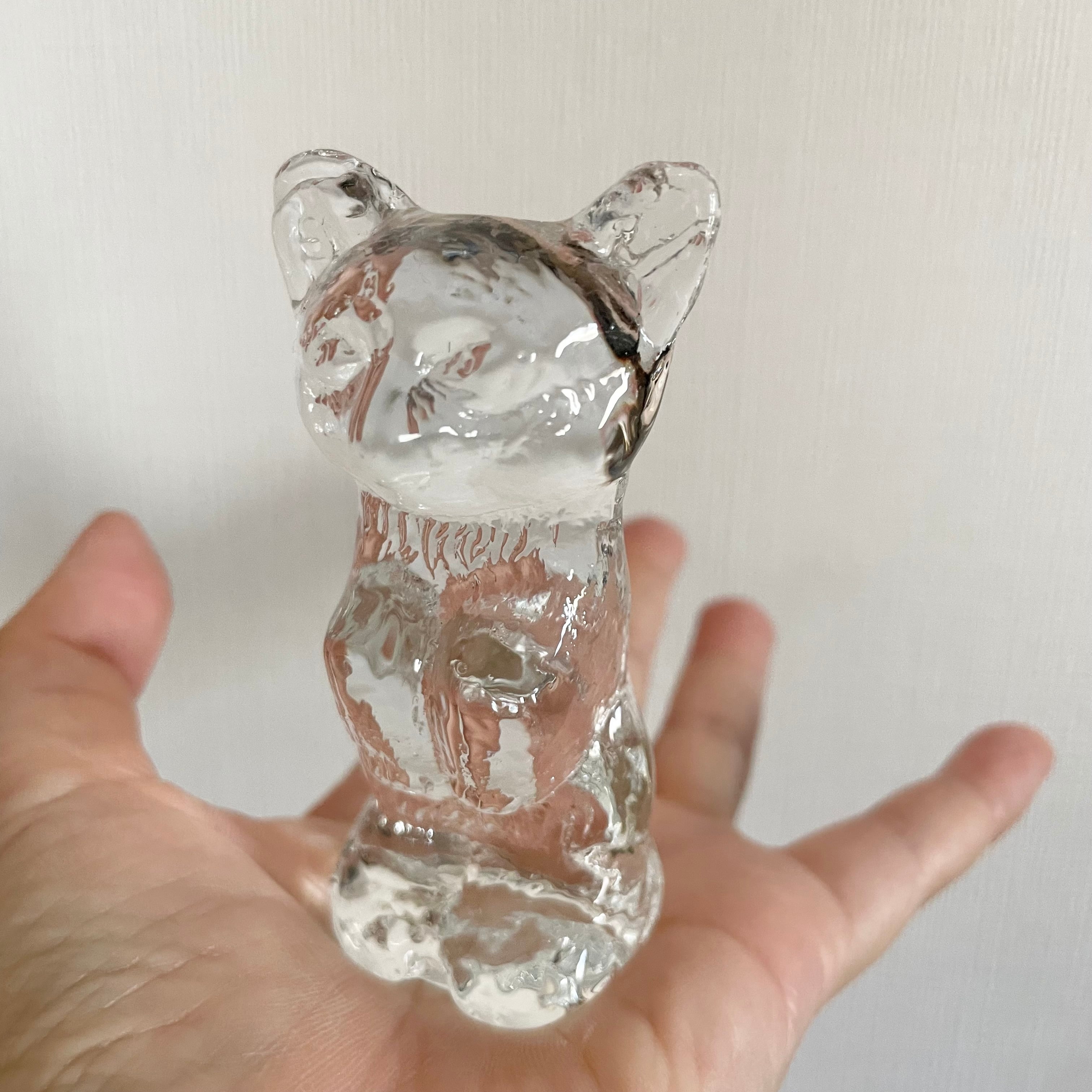 真顔なガラスのクマ | tsuitachi craft&brocante