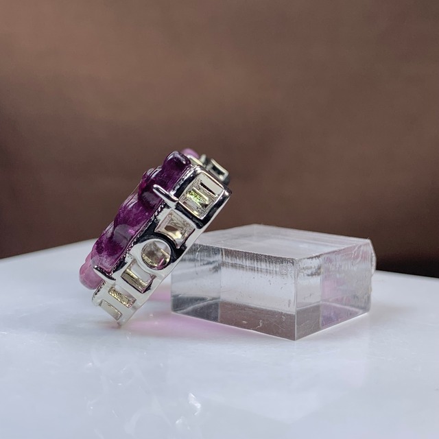 5.フローライト蝶々・横貫通穴☆パーツ