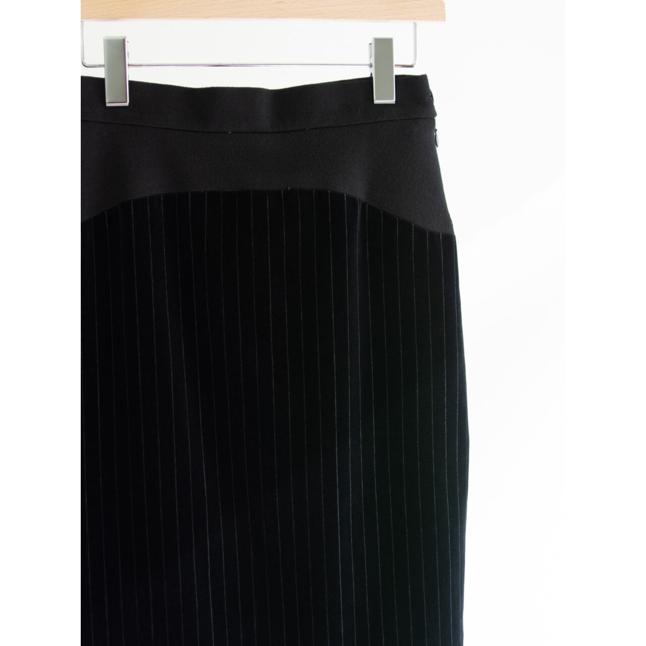 【LANVIN】Made in France Velvet Stripe Skirt（ランバン フランス製ベルベットストライプスカート）