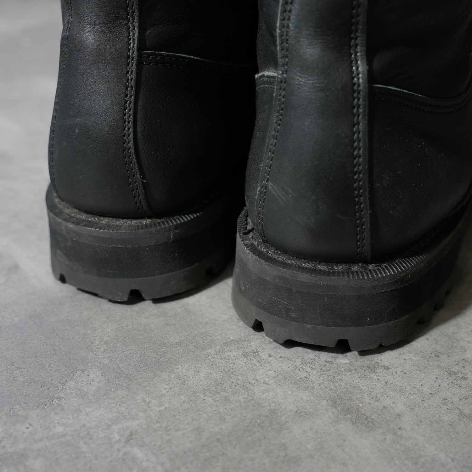 DEADSTOCK カナダ製 レザーワークブーツ Vibramソール ブラック 表記