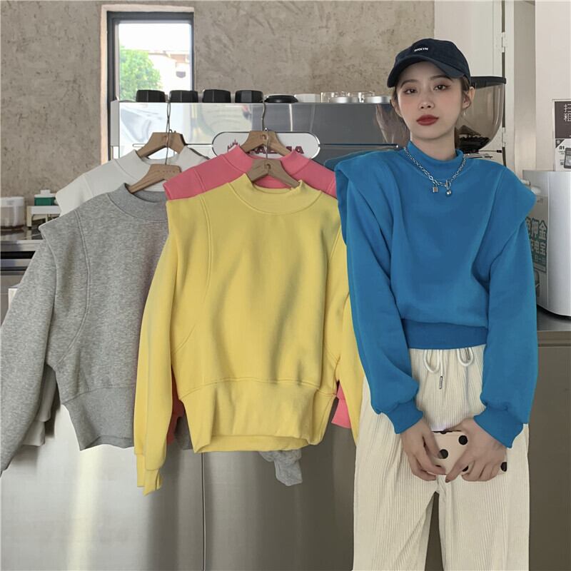 セーター レディースベルベットルーズグレージャケット オータムウィンタートップス 秋物 冬物 ブラックストロベリース23409911226