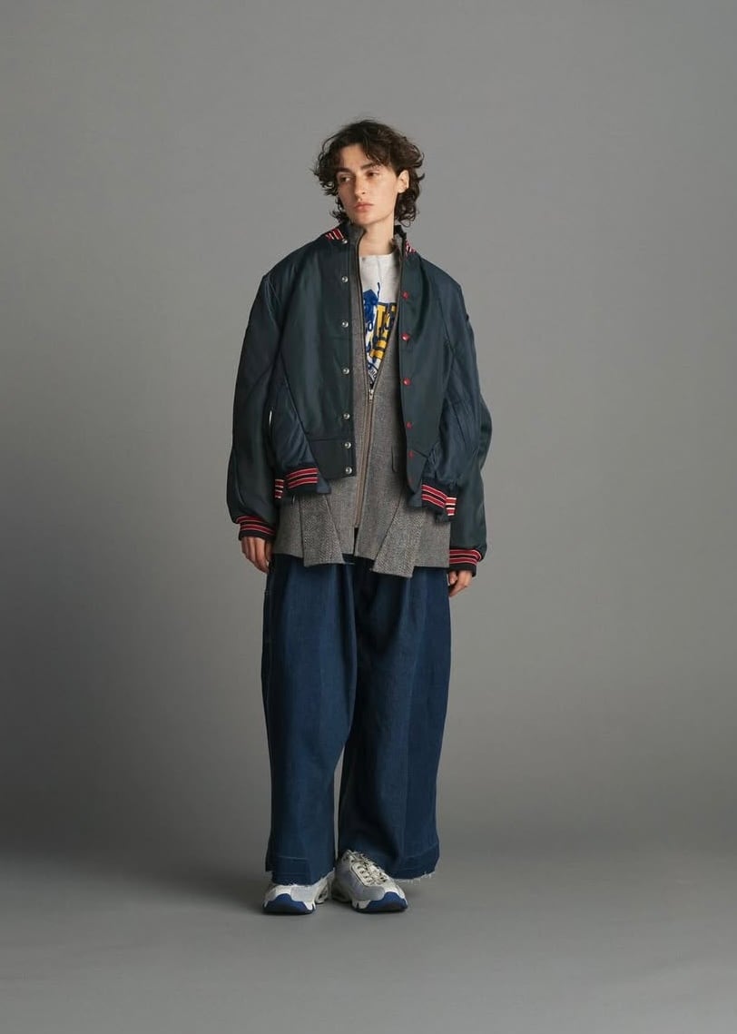 77circa track jacket cutback nylon award jacket | AAR