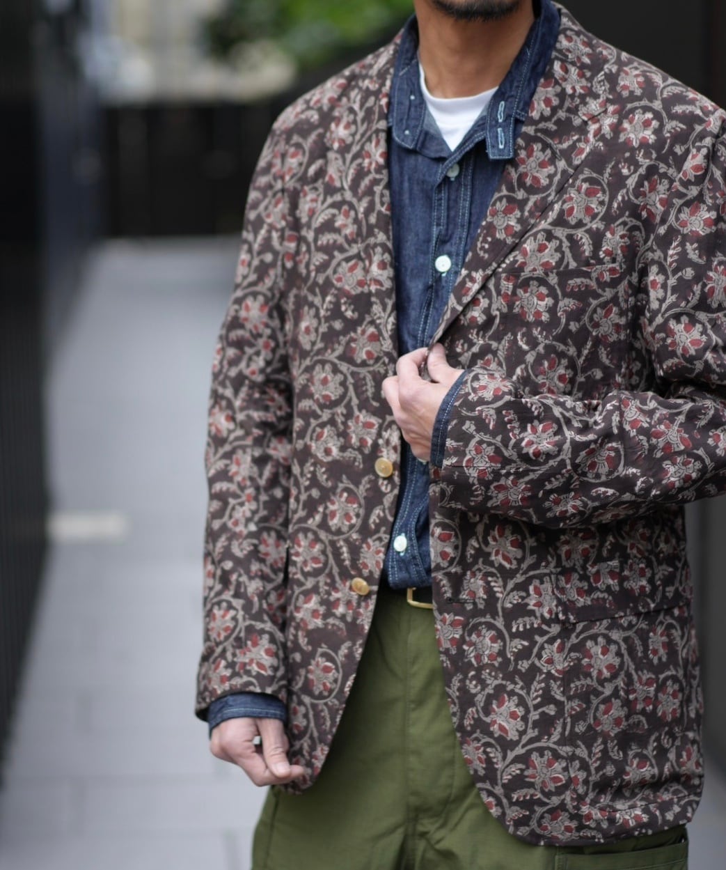 KENNETH FIELD(ケネスフィールド) / 50’s UNCON Ⅱ-BROWN-(24SS-23)