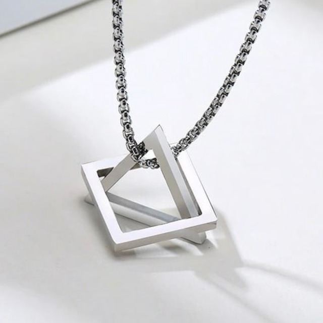 【TR2772】Stainless geometric necklace