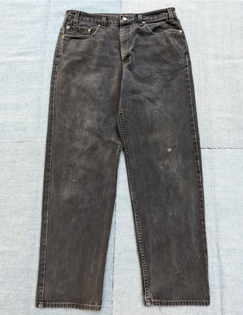 levis 550 relaxed fit black denim pant 小岩店