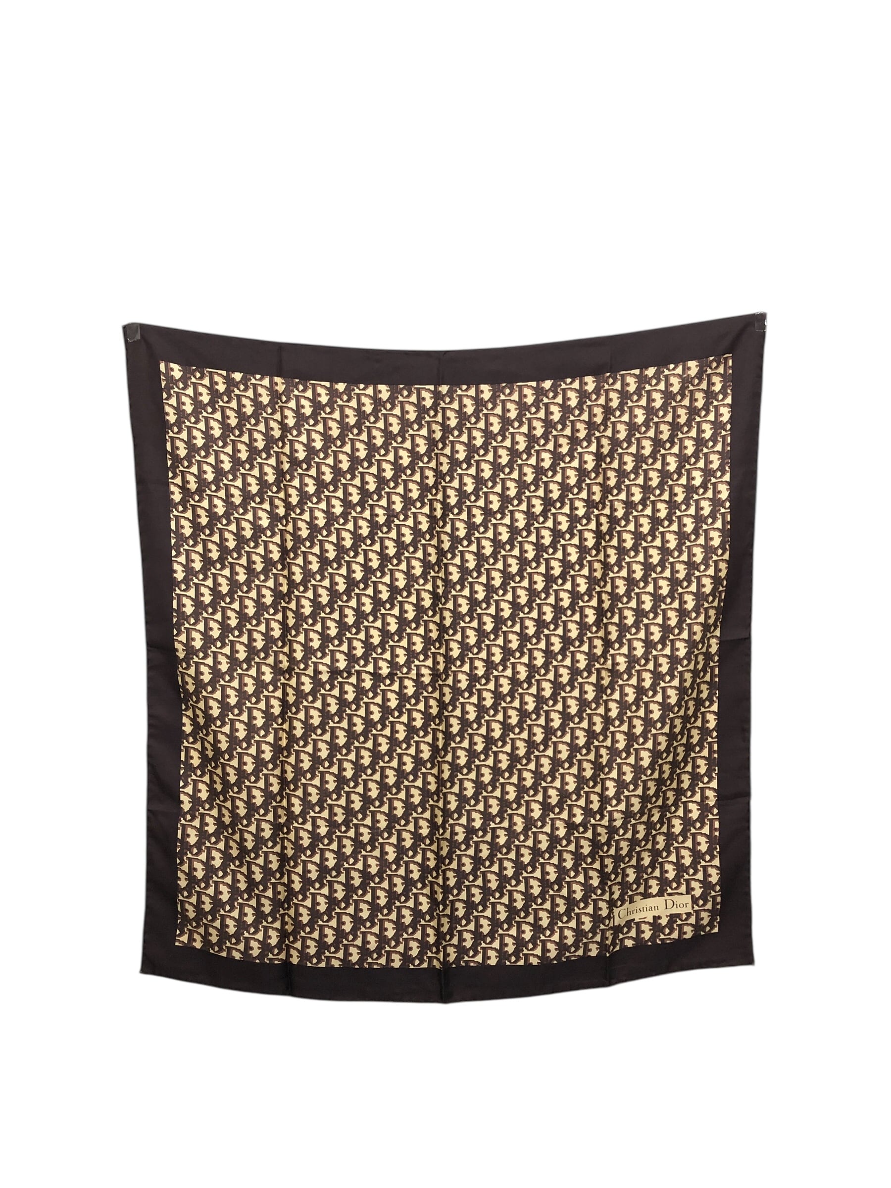 Christian Dior ヴィンテージ スカーフ ブラウン系 トロッター Christian Dior クリスチャン ディオール トロッター スカーフ