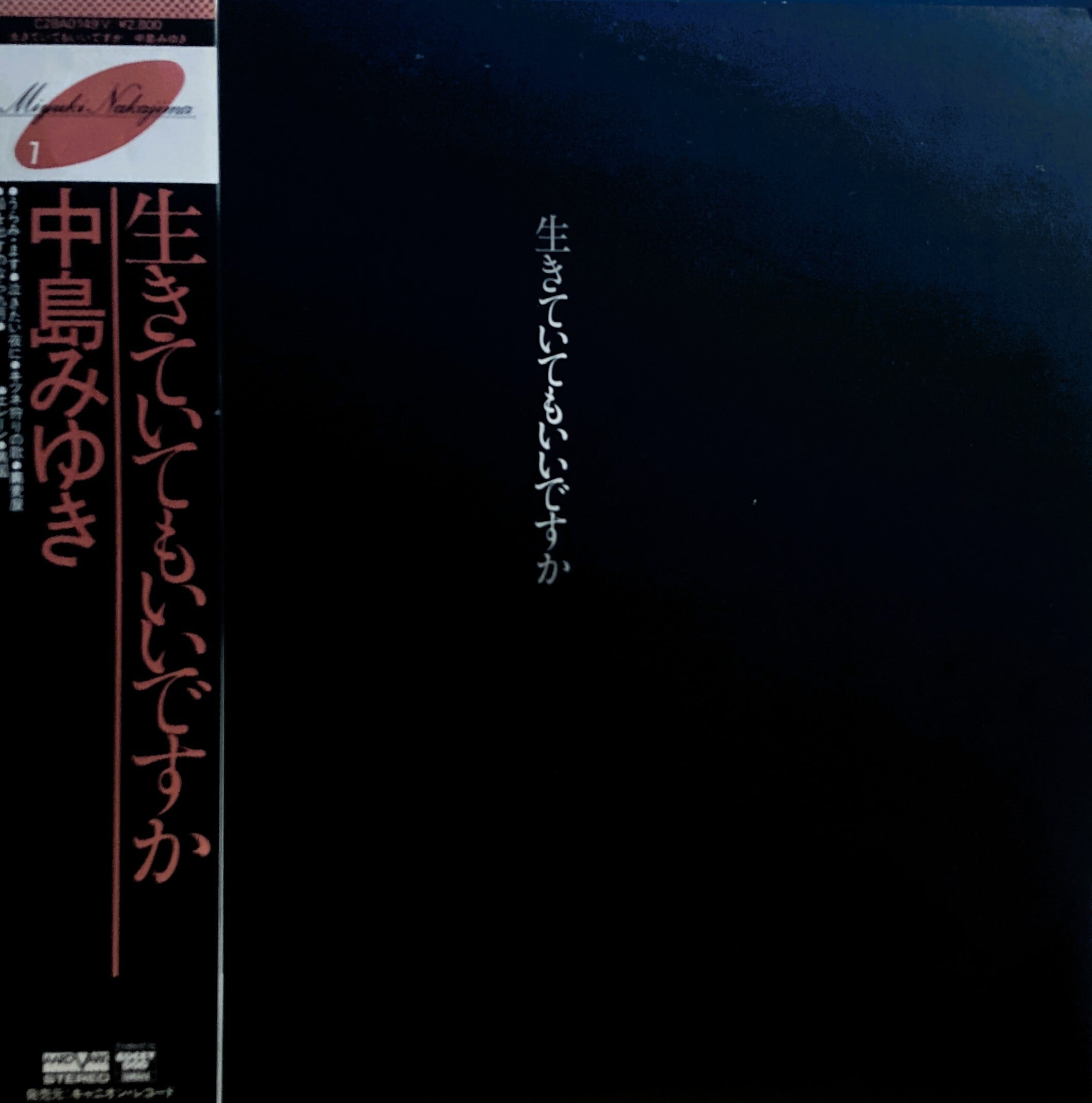中島みゆき - 生きていてもいいですか - Aard-Vark[国内中古LP