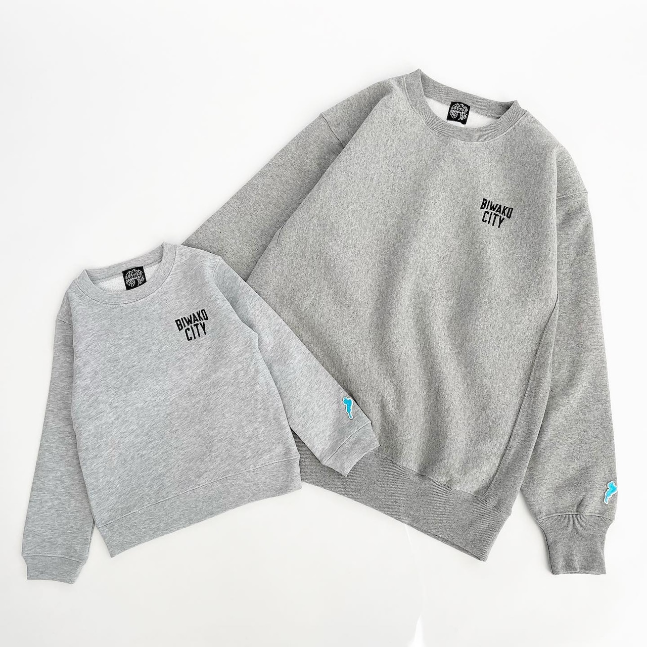 BIWAKO CITY / EMBROIDERY LOGO KIDS SWEAT SHIRTS