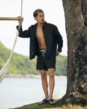 【SUNS】WAIST LOGO WASHED COLOR BOARD SHORTS［RSW099］
