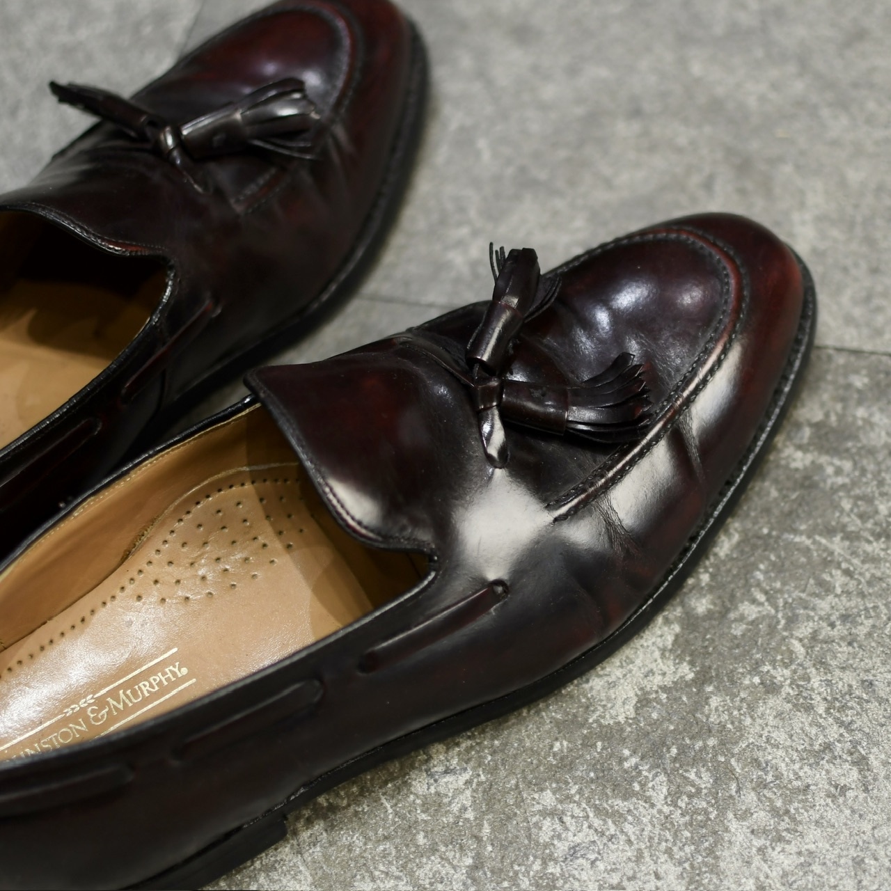 Johnston & Murphy brown tassel loafer