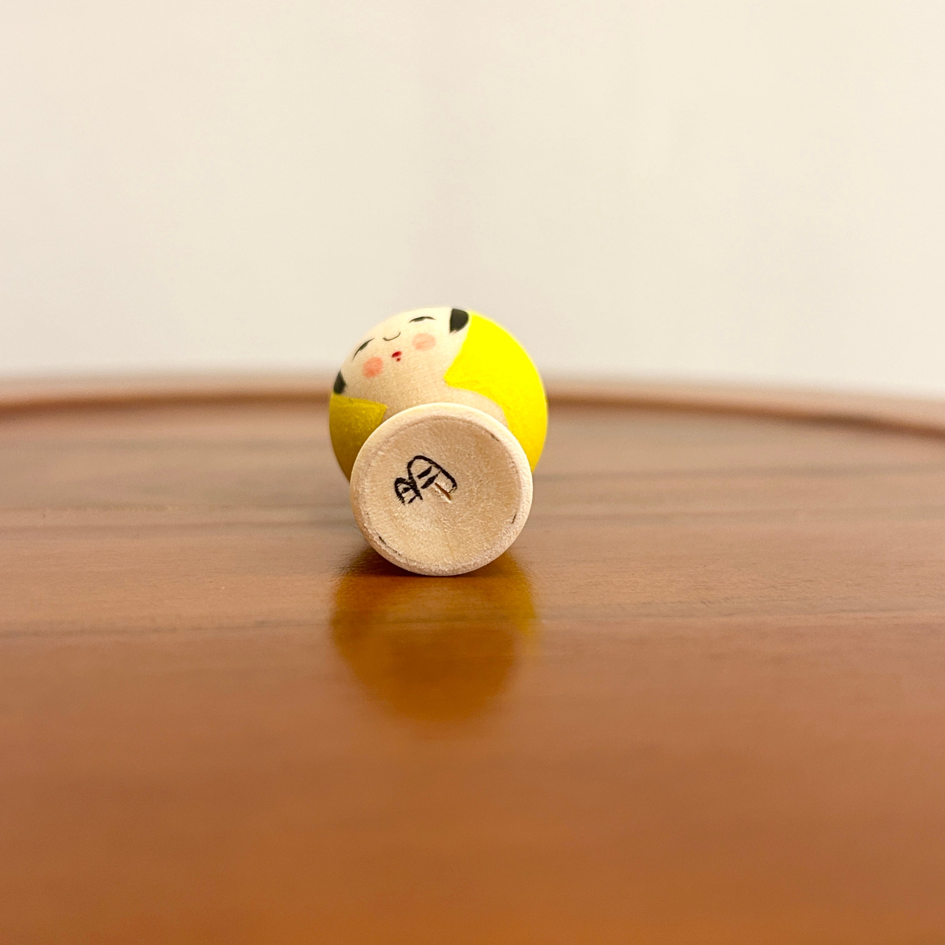 鈴木明工人：作並系】こけし レモン：1.2寸 3.5cm N6AS-225