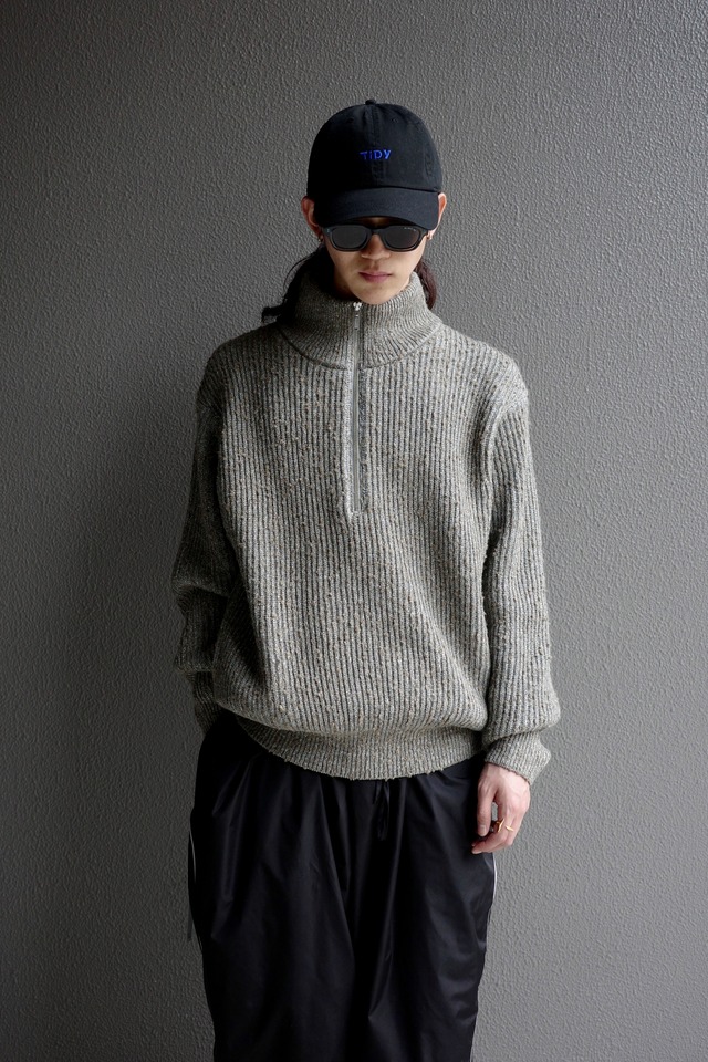 crepuscule 【EX NEP/GLITTER HALF ZIP PULLOVER -Red-】 | lloomm