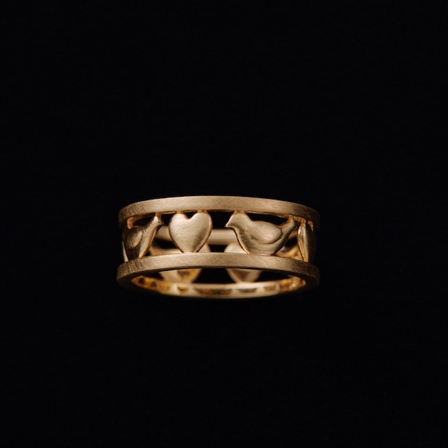 KAHOKO GOLD RING (LOVE & BIRD)