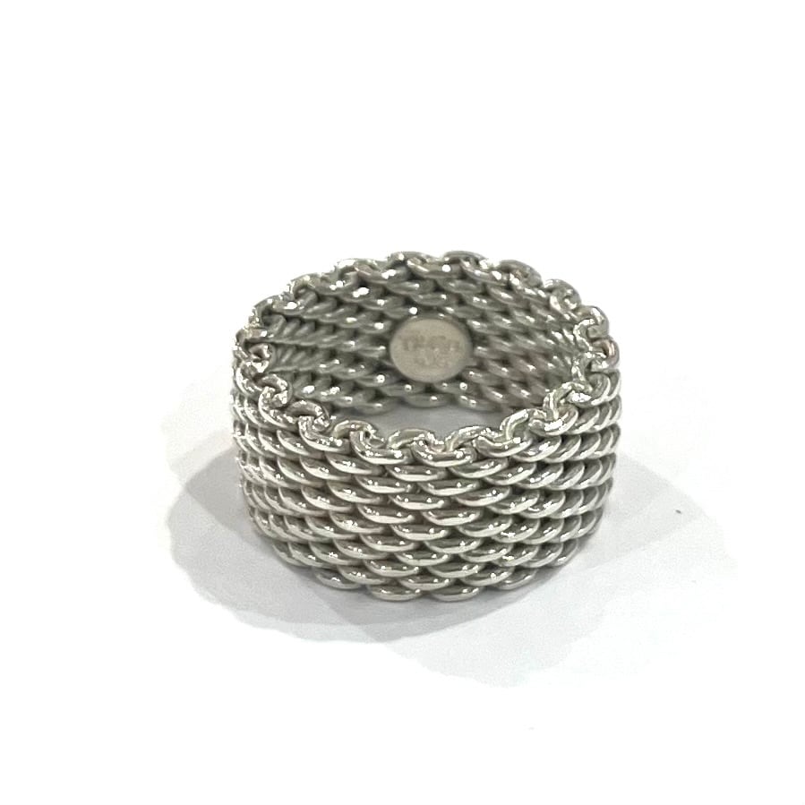 Tiffany ティファニー　Ag925リング　　　　etc441 TIFFANY＆CO. 】【12号】 TIFFANY&CO サマセットメッシュリング リング