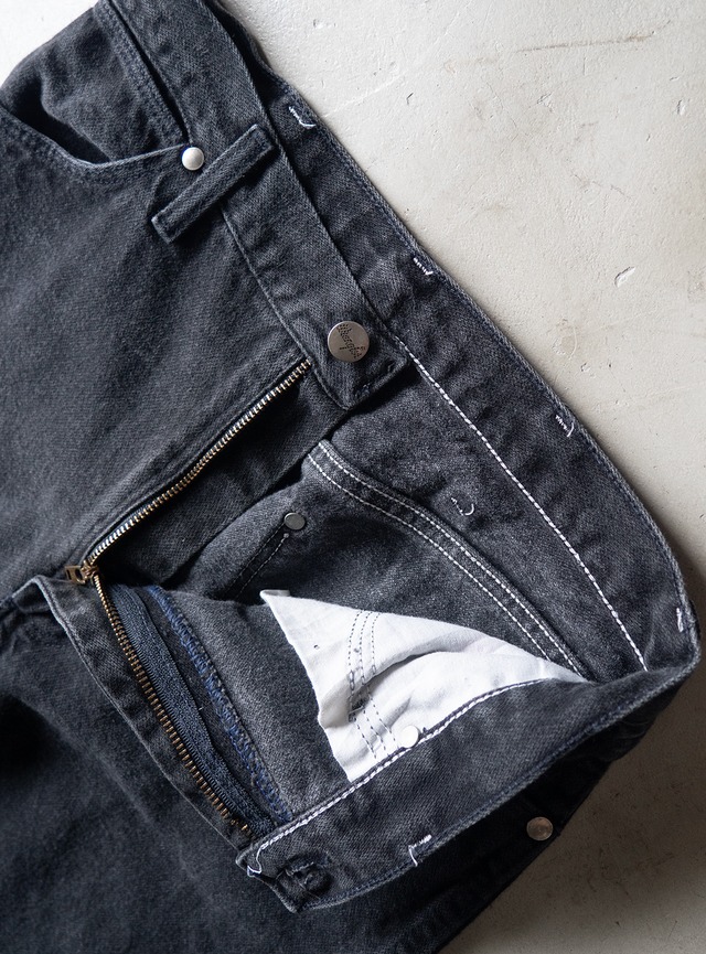 "Wrangler" 1990s Black denim cut-off pants