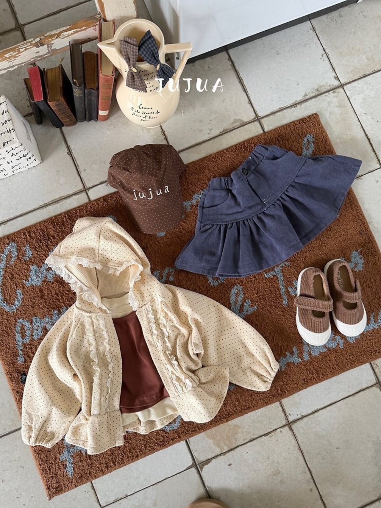 韓国子供服 / JUJUA / 26Autumn / ココ フードジップアップ / 秋服 *XS~XL*