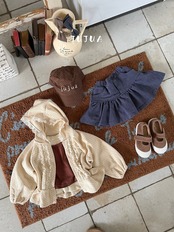 韓国子供服 / JUJUA / 26Autumn / ココ フードジップアップ / 秋服 *XS~XL*