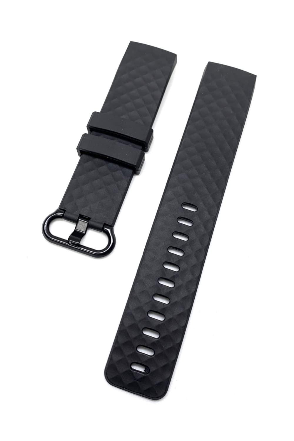 【在庫のみ】wumio Fitbit Charge 3 4 交換バンド 黒 Lサイズ 互換品 交換用 シリコン TPU スマートウォッチ フィットビット チャージ シリコンバンド 交換ベルト 消耗 予備