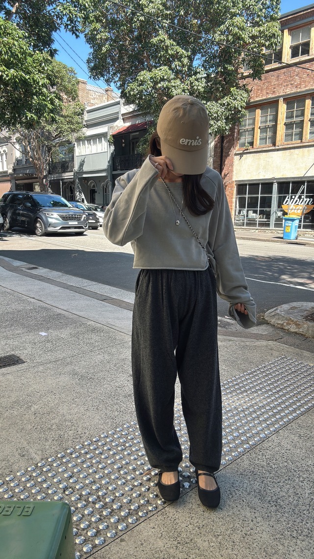 (即納) Fil. / Suede strap flat shoes