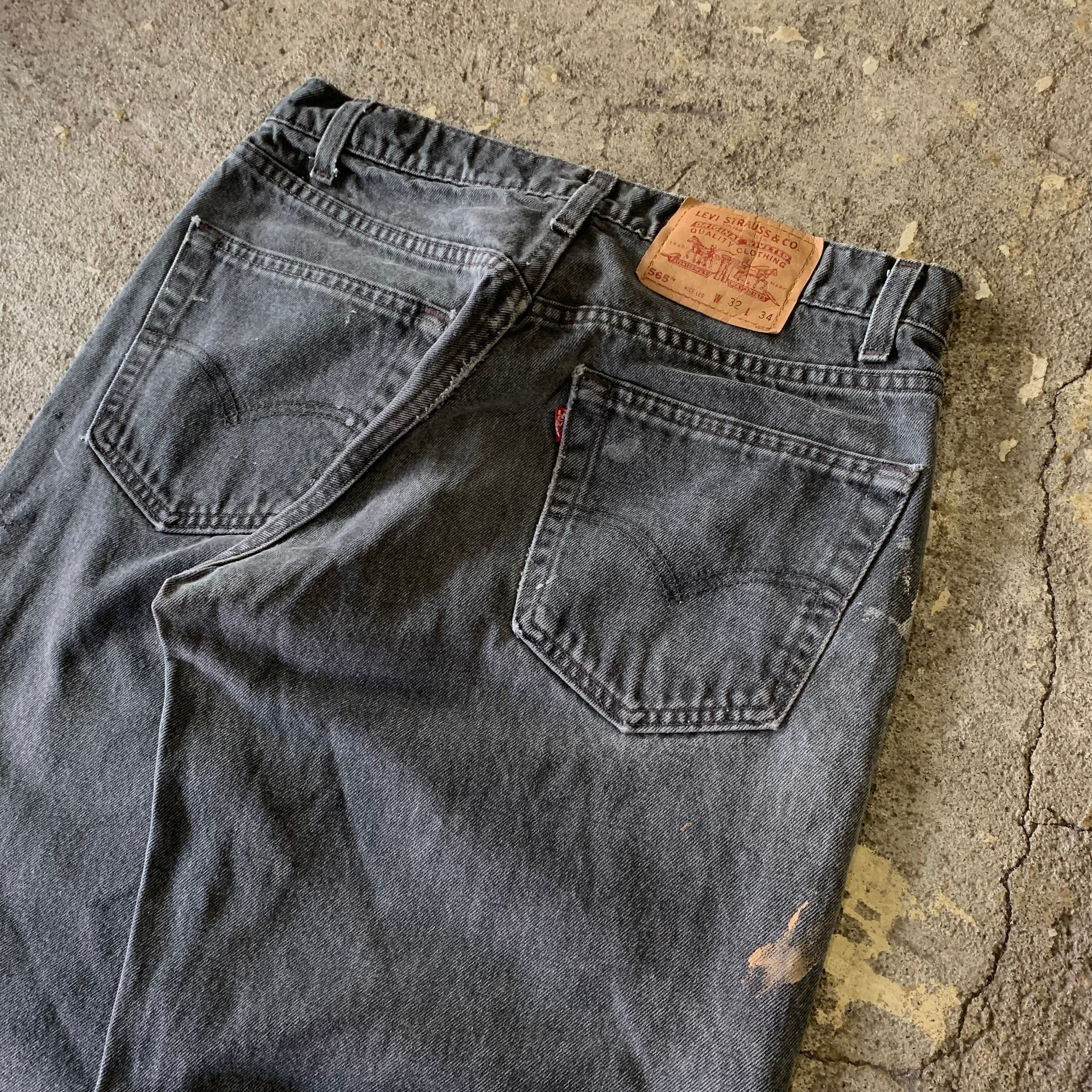 90s Levis 565 black denim pants | What'z up