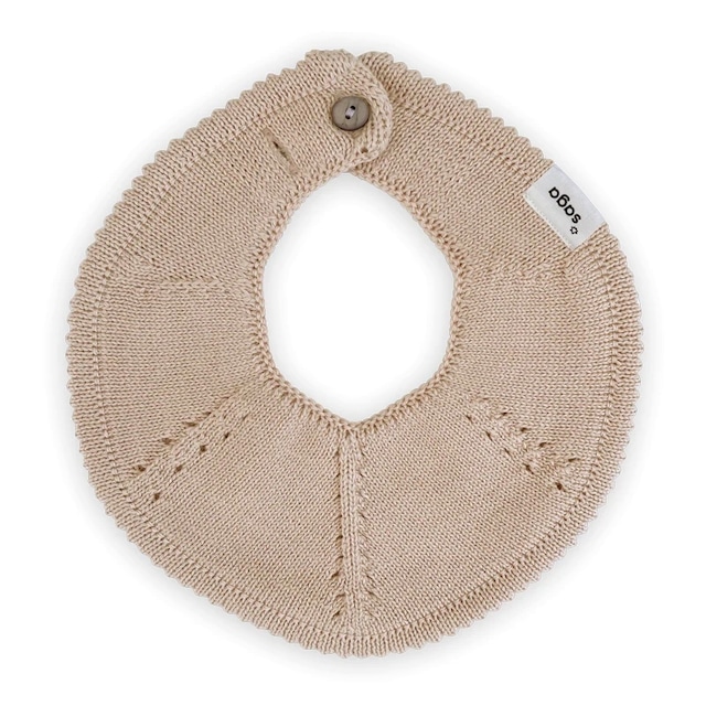 SAGA Copenhagen /Knitted Bib - Flora - Nude