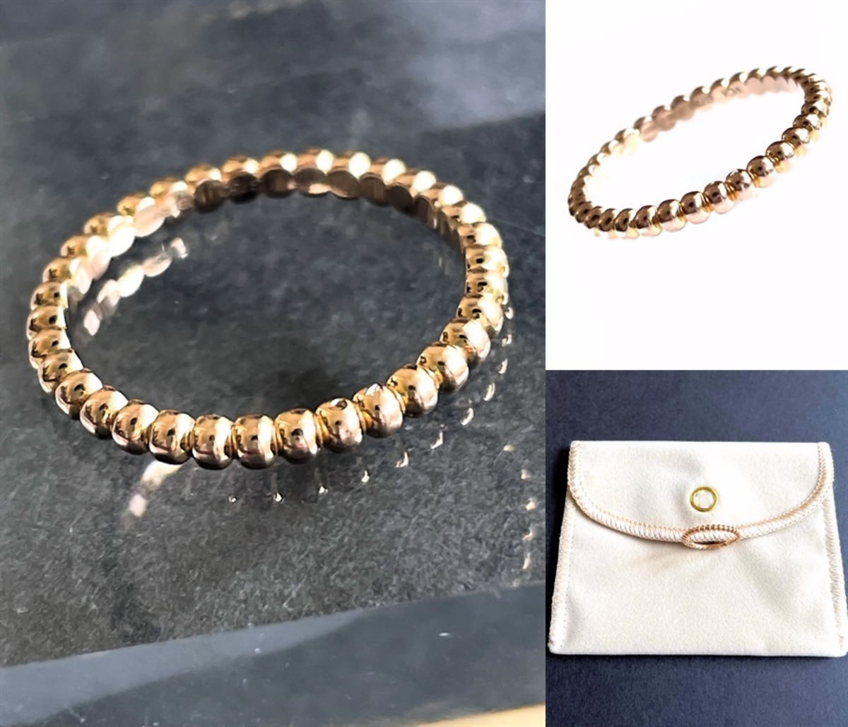 VanCleef&Arpels ヴァンクリーフ＆アーペル ペルレ リング ピンク 