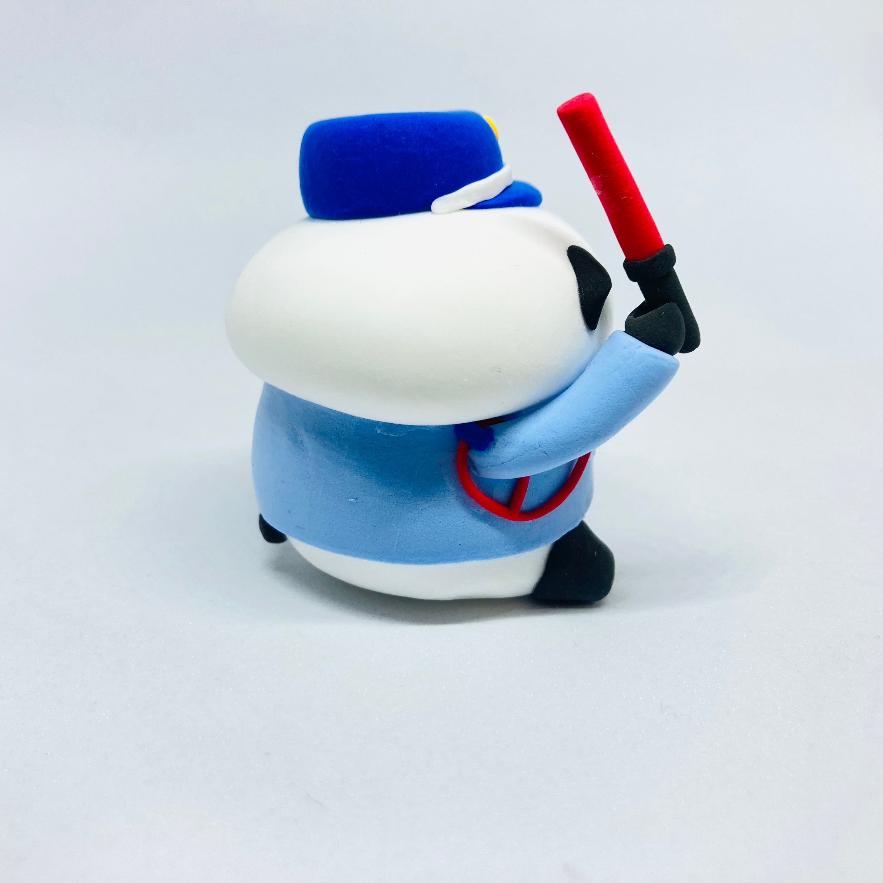 警備員パンダ / 紙粘土 / カトコト
