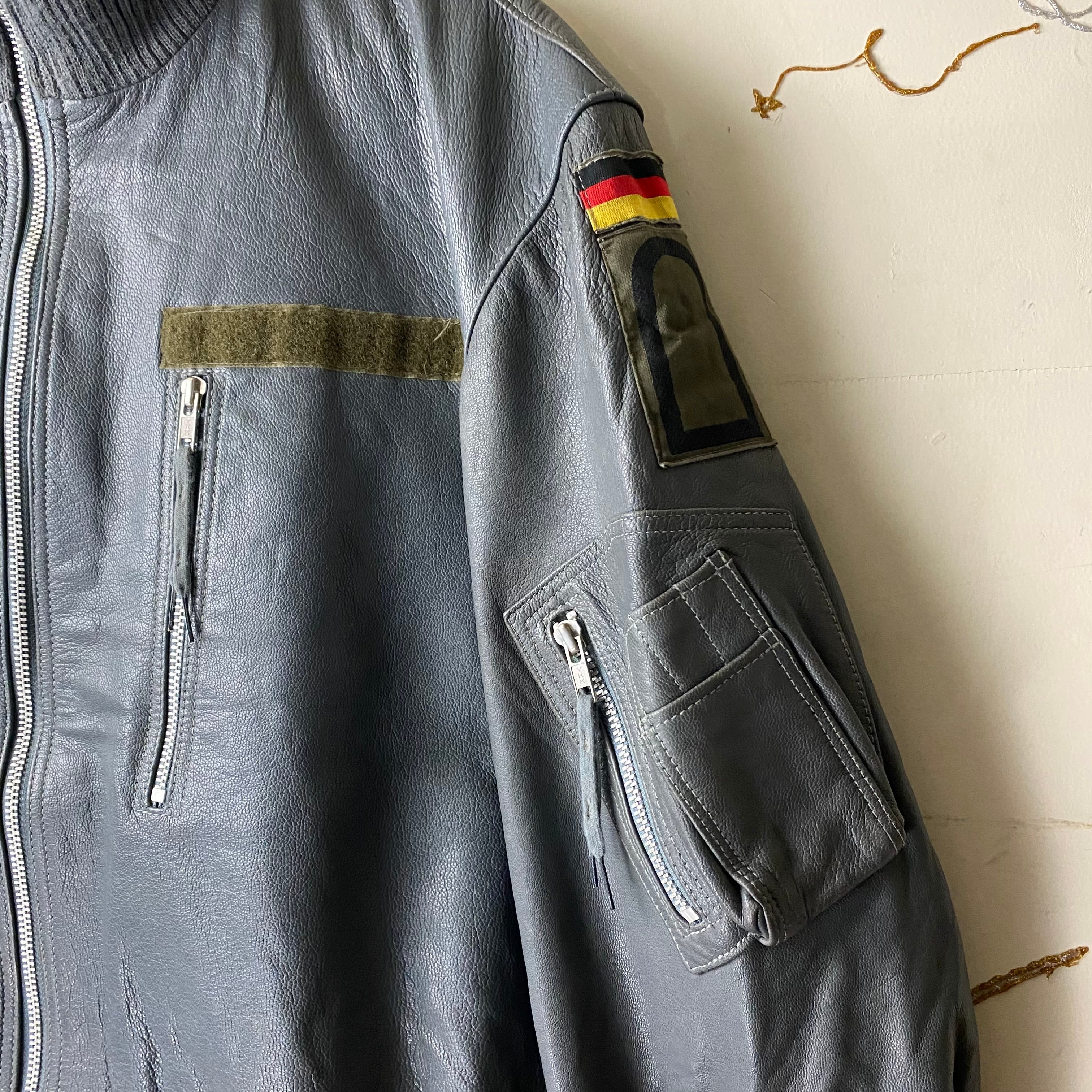 vintage german military leather flight jacket | NOIR ONLINE
