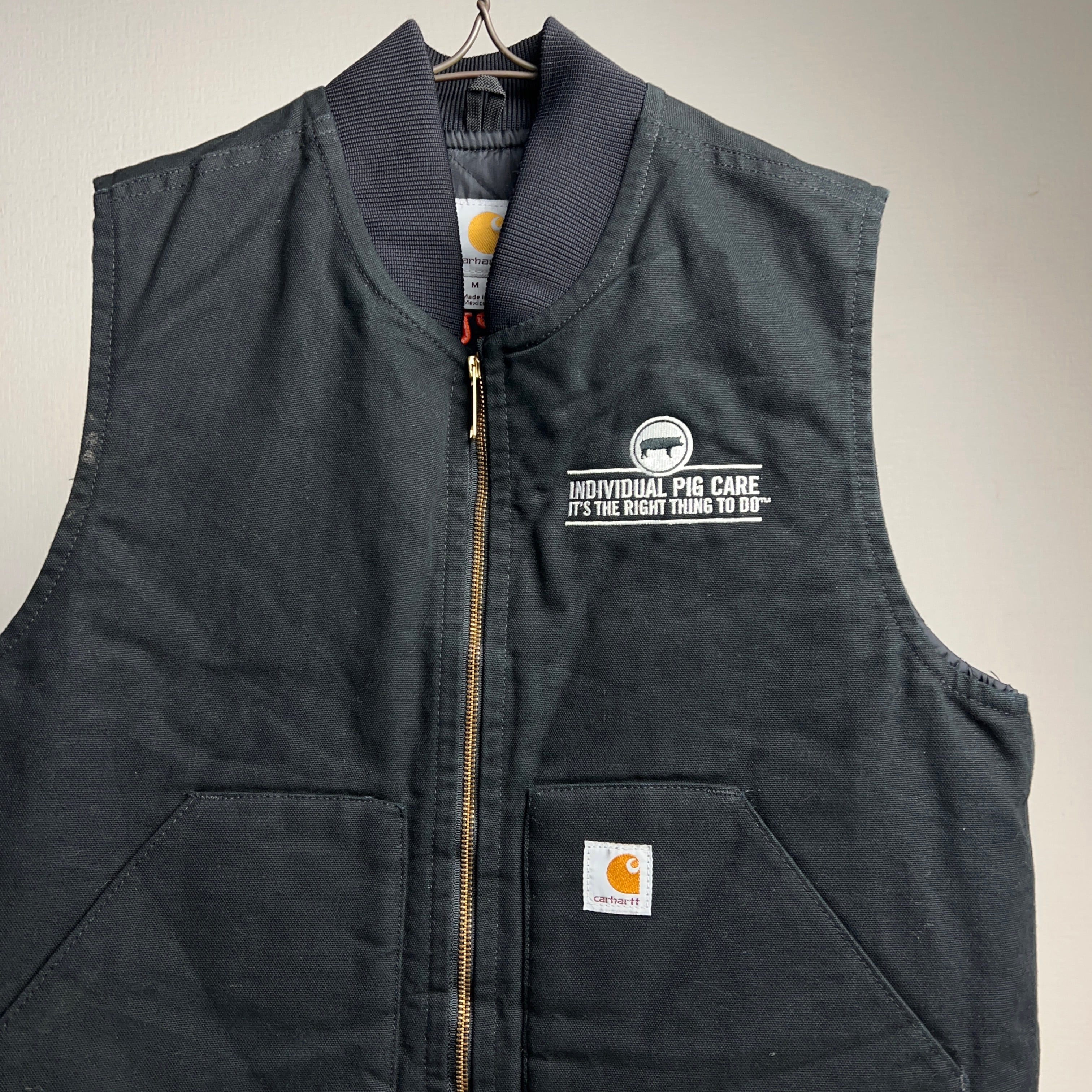 CARHARTT DUCK VEST カーハート ダックベスト BLACK L-