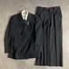 90s vintage スーツ ダブルセットアップ ピンズvol.51BLACK