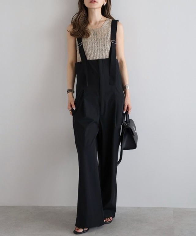 オールインワンビスチェ風ワイドパンツ