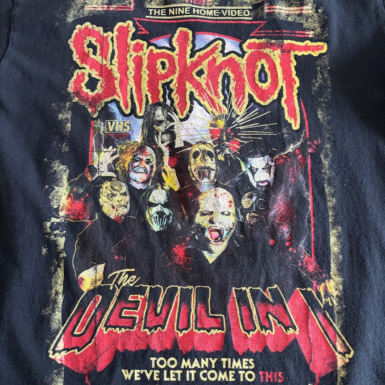 SlipKnot バンド オフィシャルTシャツ プリント 古着 | DIZ SlipKnot バンド オフィシャルTシャツ プリント 古着 | DIZ